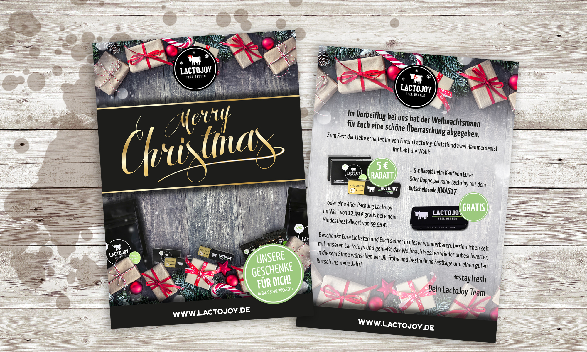 Lactojoy Weihnachtsflyer